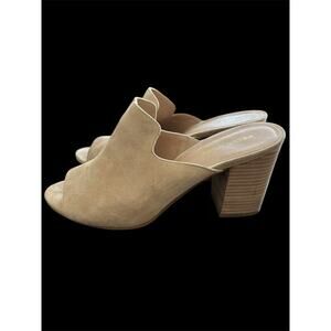 Ladies Pelle Moda Blair Mule Sandal Sand Suede Leather 11 M